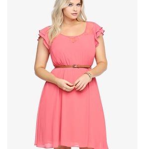 Torrid ruffle chiffon dress